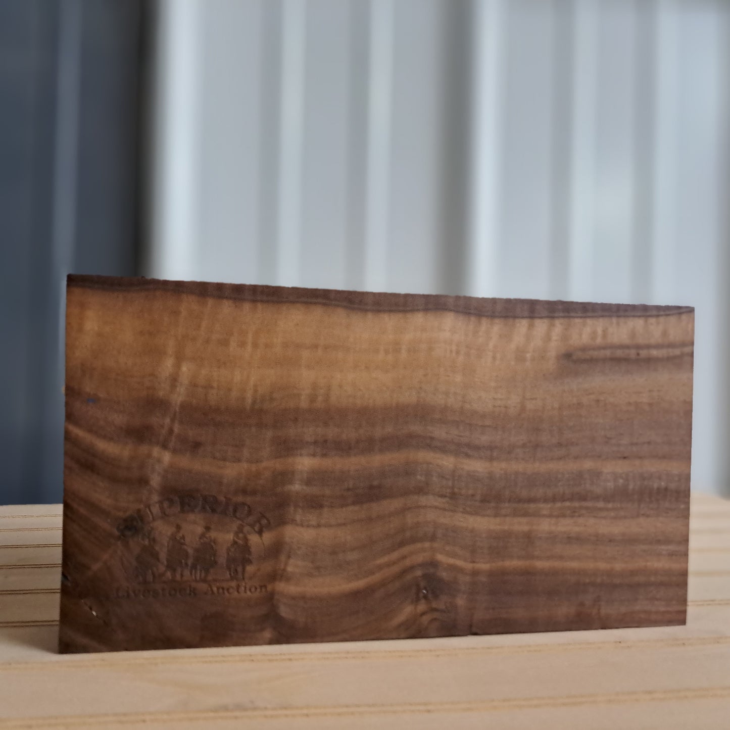 Executive Walnut-Slab Desk Flag