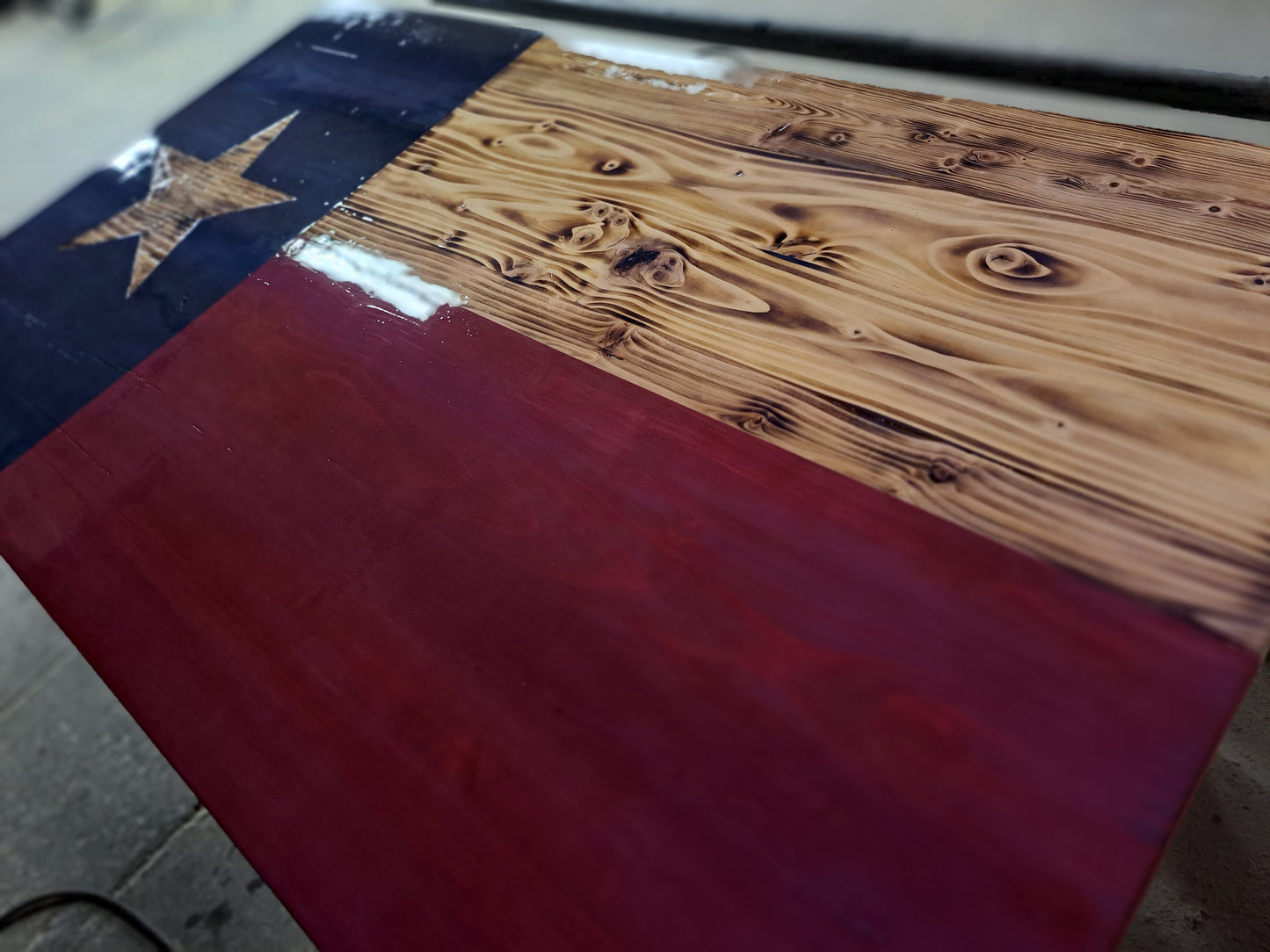 Texas Rustic Flag