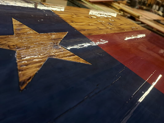 Texas Rustic Flag