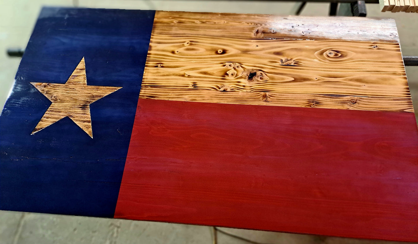 Texas Rustic Flag